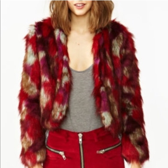 UNIF patchwork fur jacket - Picture 2 of 4